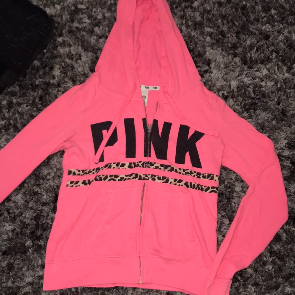 PINK zip up sweatshirt